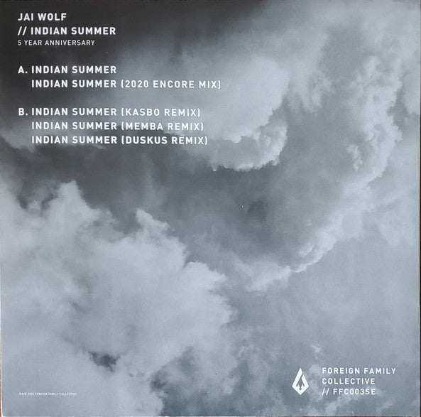 Jai Wolf : Indian Summer (5 Year Anniversary) (12", EP, S/Edition, Gol)