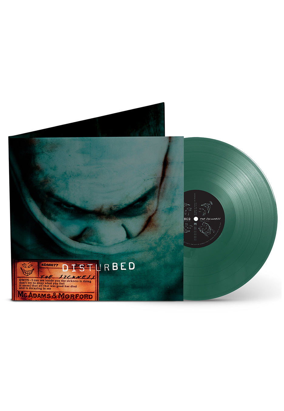 SIGNED Disturbed - The Sickness Limited Edition Green Vinyl Record LP
