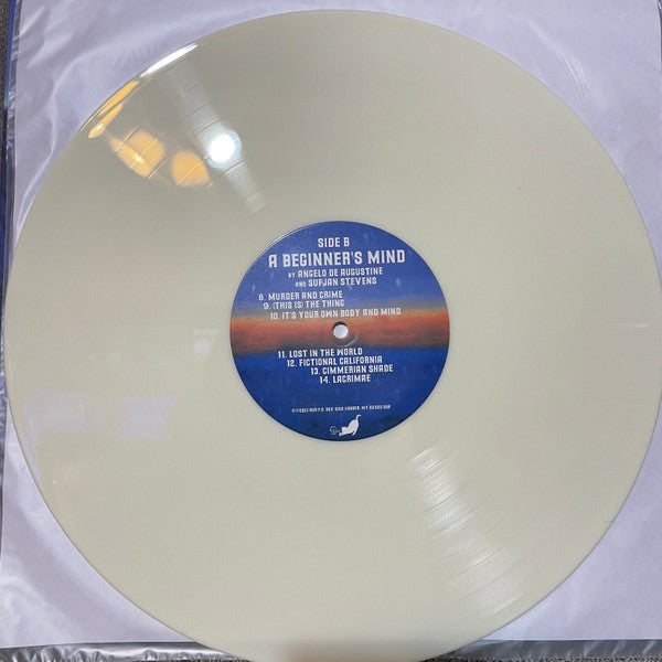 Sufjan Stevens & Angelo De Augustine : A Beginner's Mind (LP, Album, Club, Ltd, Num, Whi)