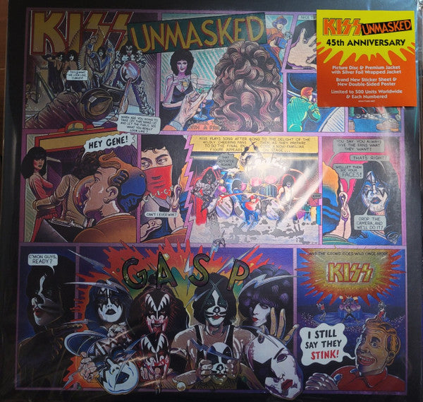 Kiss : Unmasked (LP, Ltd, Pic, 45t)