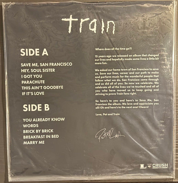Train (2) : Save Me, San Francisco (LP, Album, Ltd, S/Edition, Red)