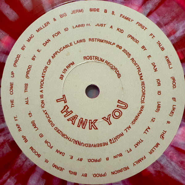 Mac Miller : I Love Life, Thank You (LP, Ltd, Mixtape, RE, Red)