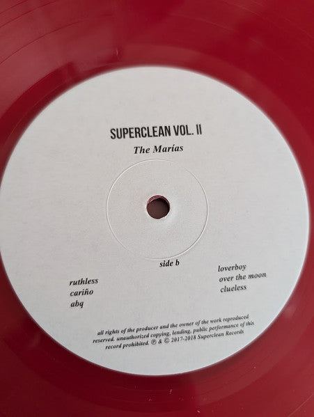 The Marías : Superclean Vol. I & Superclean Vol. II (LP, Comp, RE, Red)