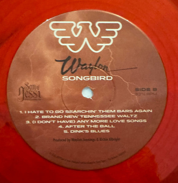 Waylon Jennings : Songbird (LP, Album, Ltd, Red)