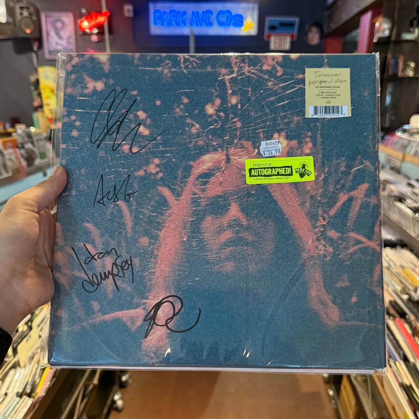 SIGNED Turnover - Peripheral Vision Limited Edition Citrus Vinyl Record LP