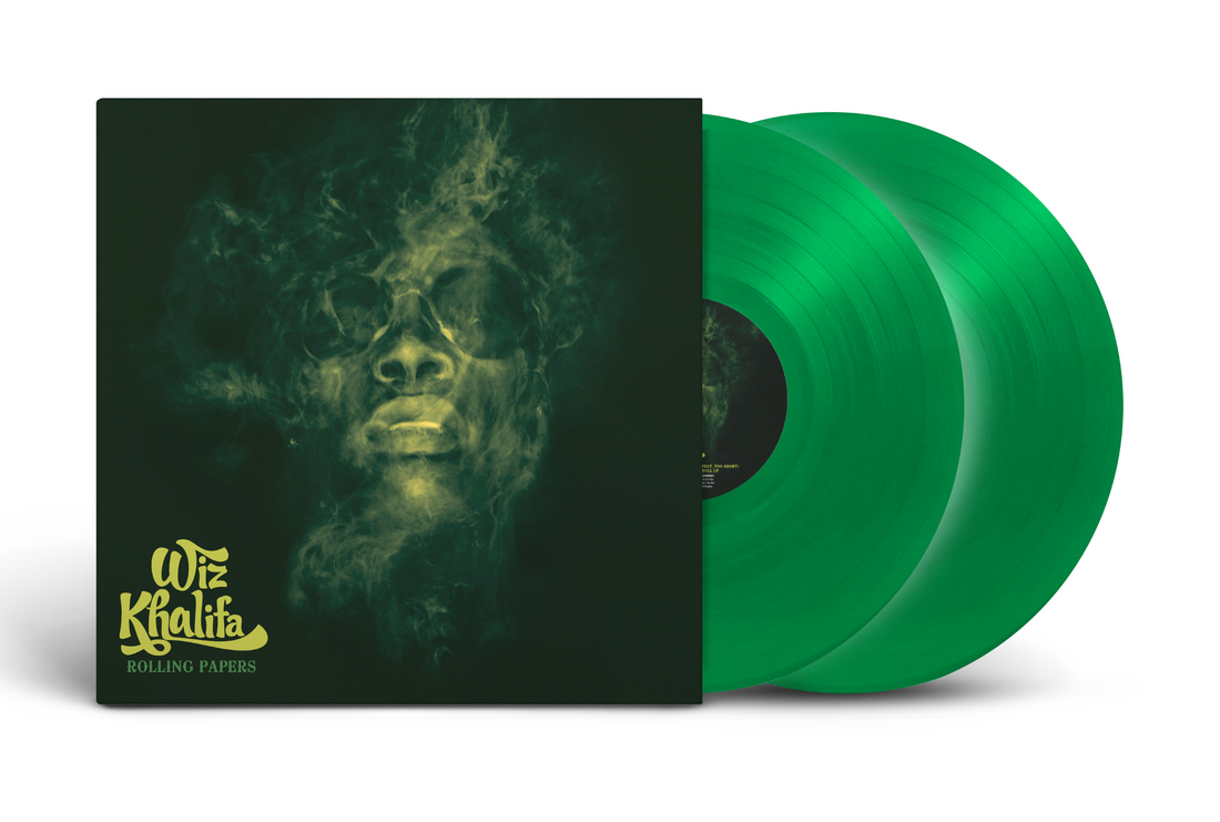 SIGNED Wiz Khalifa - Rolling Papers Limited Edition Emerald Vinyl Record 2LP