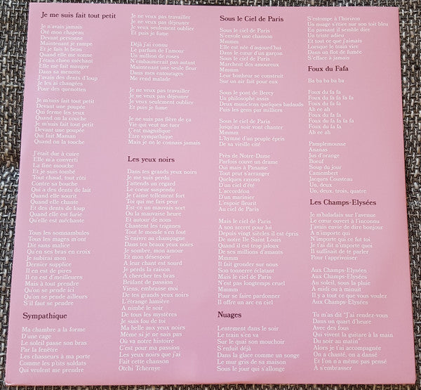 Pomplamoose & John Schroeder* : En Français (12", EP, Ltd)