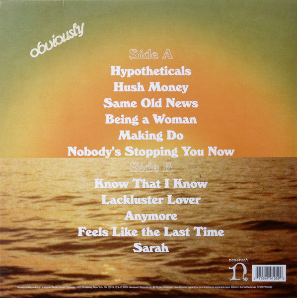Lake Street Dive : Obviously  (LP, Album, Yel)