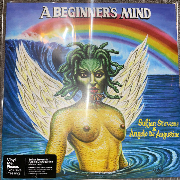 Sufjan Stevens & Angelo De Augustine : A Beginner's Mind (LP, Album, Club, Ltd, Num, Whi)