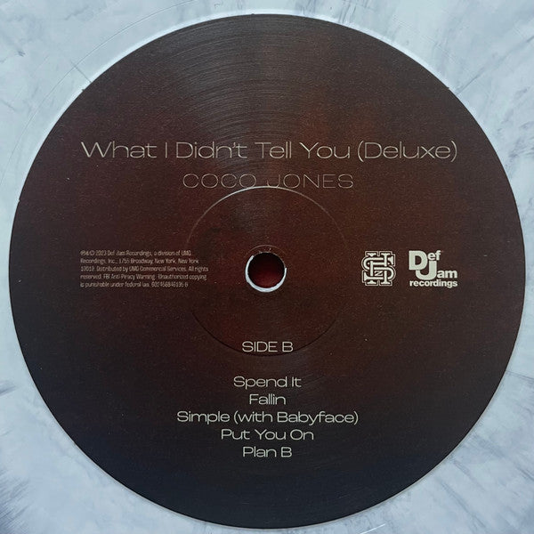 Coco Jones (3) : What I Didn't Tell You (Deluxe) (LP, EP, Dlx, Whi)