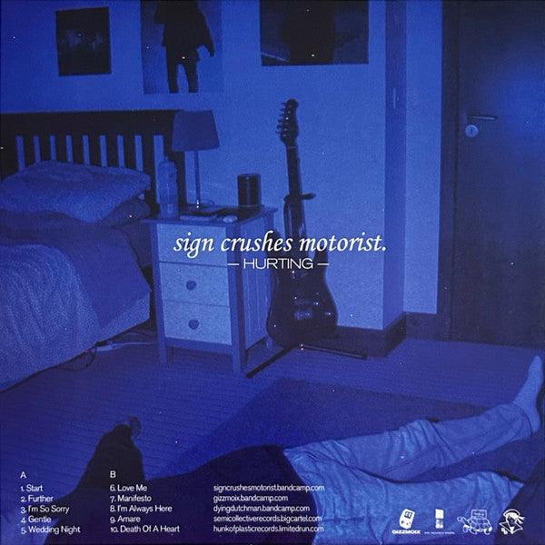 sign crushes motorist : Hurting (LP, Album, Ltd, RE, Dar)
