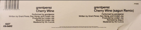 grentperez : Cherry Wine  (7", Shape, Single, Ltd, Pic)