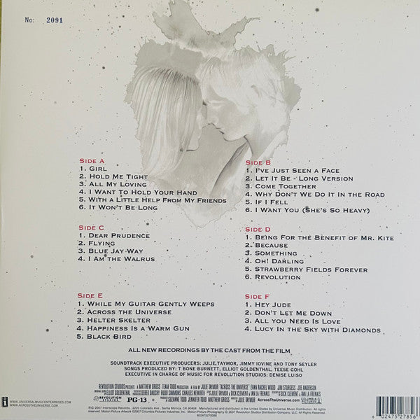 Across The Universe Cast : Across The Universe (Music From The Motion Picture) (LP, Whi + LP, Red + LP, Red + Album, Club, Dlx, Lt)