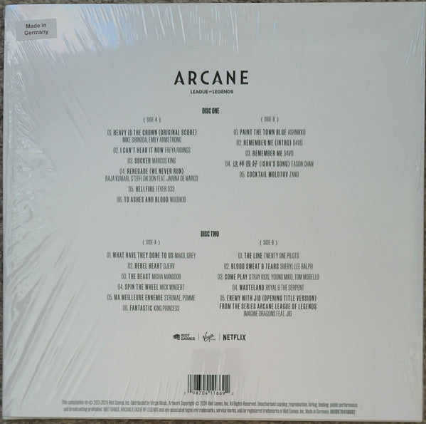 Various : Arcane League of Legends - Season Two Soundtrack (2xLP, Comp, Ltd, Pin)