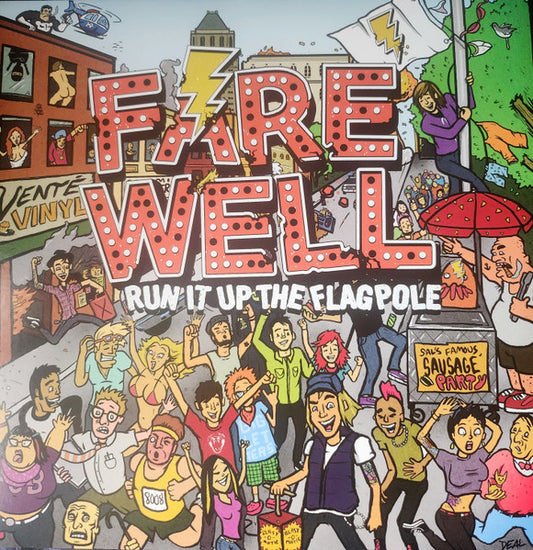 Farewell : Run It Up The Flagpole (LP, Album, Pla)