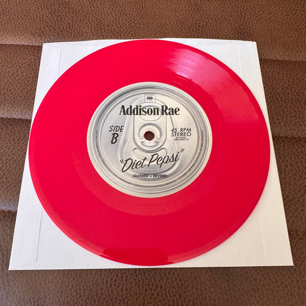 Addison Rae : Diet Pepsi (7", Single, Red)