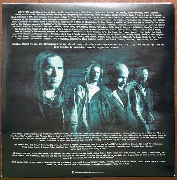 Disturbed : The Sickness (LP, Album, Ltd, RE, Gre)