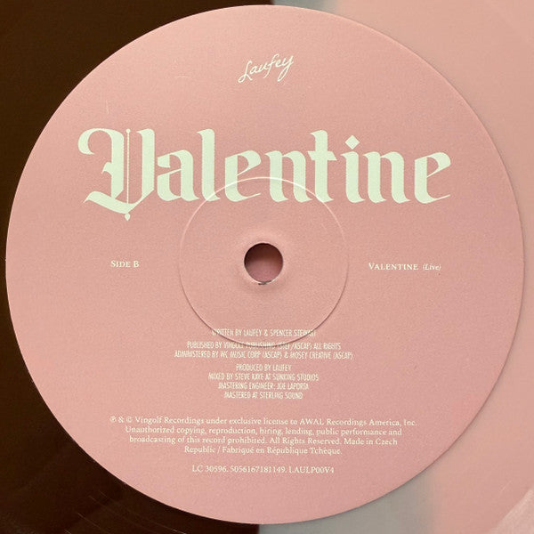 Laufey (2) : Valentine (7", Shape, Single, Ltd, RE, Cho)