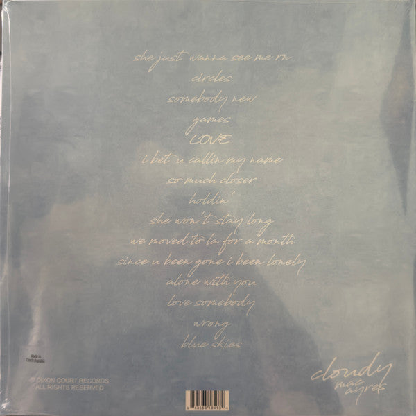 Mac Ayres : Cloudy (2xLP, Album, Ltd, Blu)