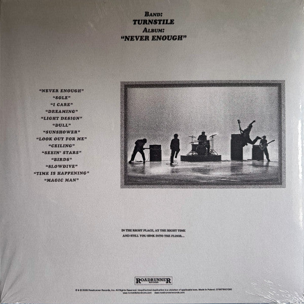 Turnstile (2) : Never Enough (LP, Album, Ltd, Jet)