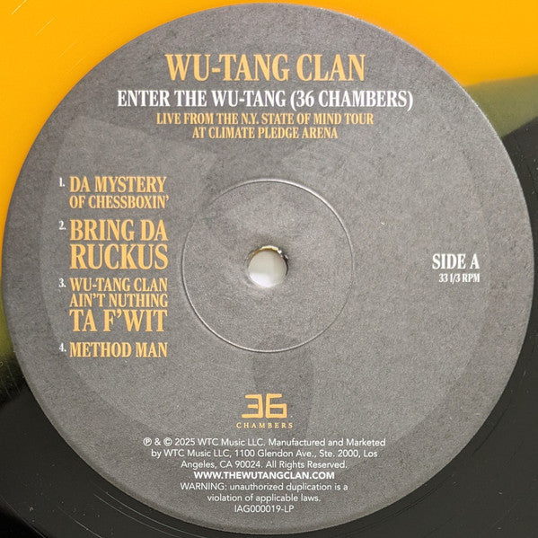 Wu-Tang Clan : Enter The Wu-Tang (36 Chambers) (Live From the N.Y. State Of Mind Tour At Climate Pledge Arena) (LP, Ltd, Tour, Bla)