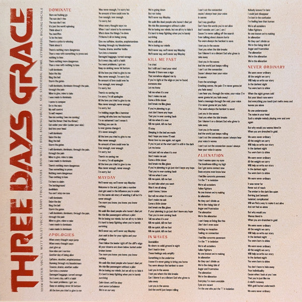 Three Days Grace : Alienation (LP, Album, Mul)