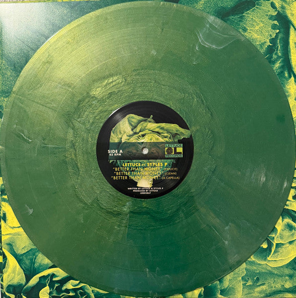 Lettuce (3), Styles P : Better Than Money (12", Single, Gre)