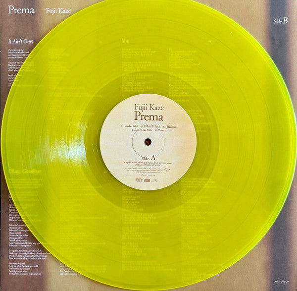 藤井風 : Prema (LP, Ltd, Yel)