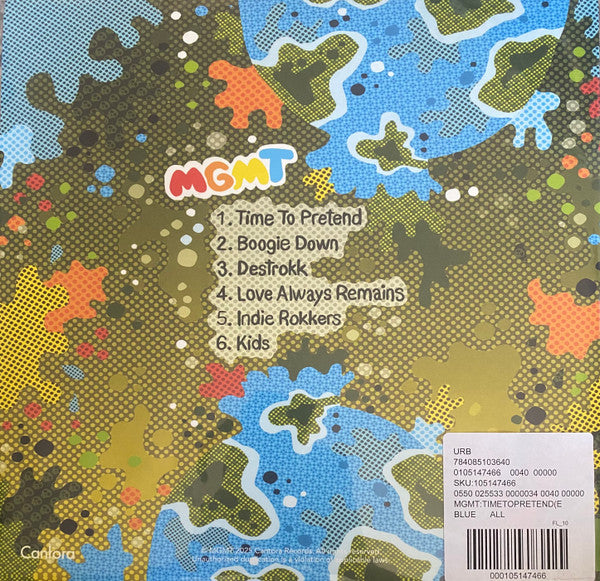MGMT : Time To Pretend (12", EP, Ltd, RE, Blu)