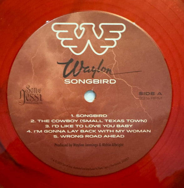 Waylon Jennings : Songbird (LP, Album, Ltd, Red)