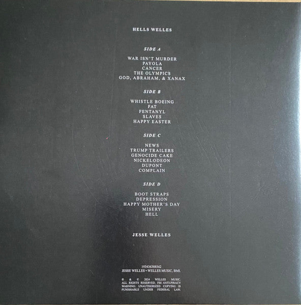 Jesse Welles : Hells Welles (2xLP, Red)