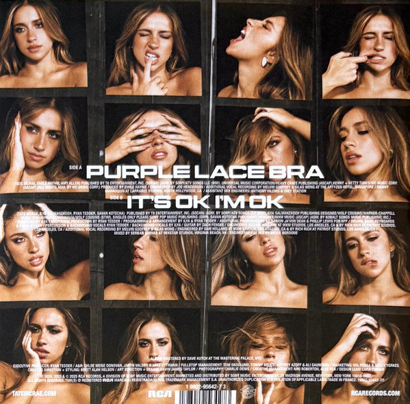Tate McRae : Purple Lace Bra / It’s Ok I'm Ok (7", Single, Ltd, Opa)