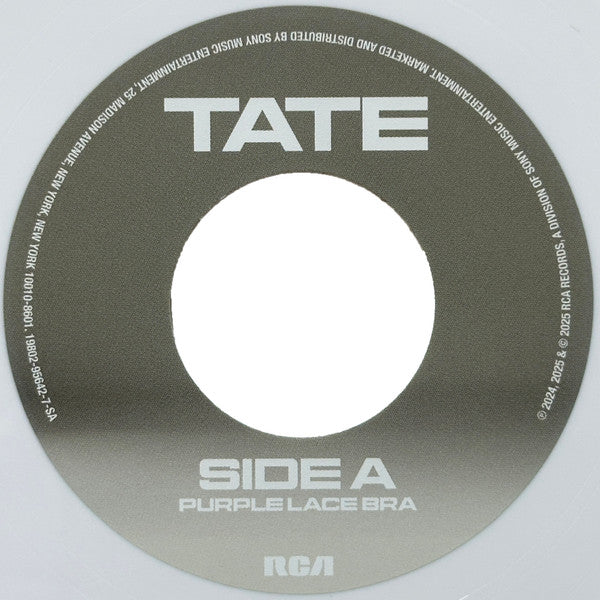 Tate McRae : Purple Lace Bra / It’s Ok I'm Ok (7", Single, Ltd, Opa)