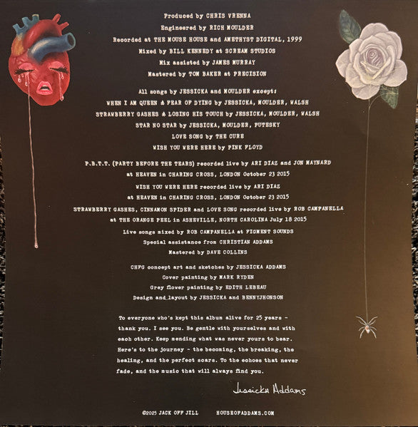 Jack Off Jill : Clear Hearts Grey Flowers  (LP, Album, S/Edition, Cle)