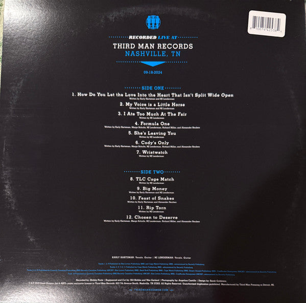 Karly Hartzman, MJ Lenderman : Karly Hartzman And MJ Lenderman Live At Third Man Records (LP, Ltd, Blu)