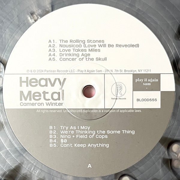 Cameron Winter : Heavy Metal (LP, Album, Ltd, Num, Bla)