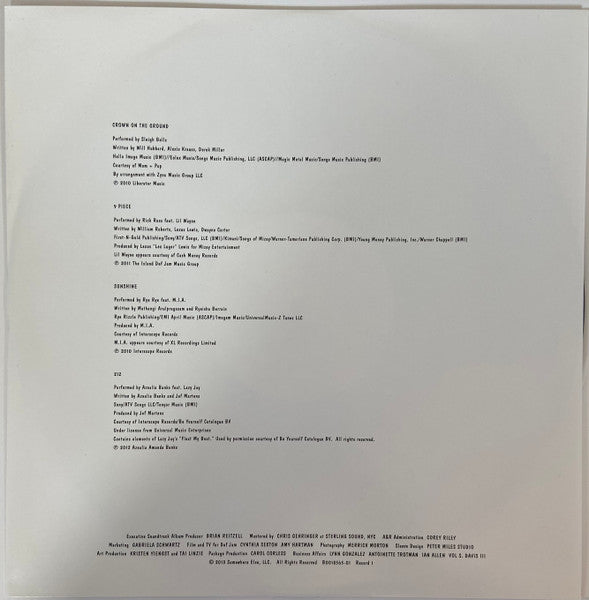 Various : The Bling Ring (Original Motion Picture Soundtrack) (3xLP, Comp)