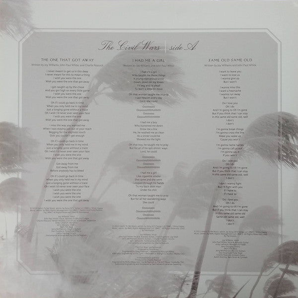 The Civil Wars : The Civil Wars (2xLP, Album, 180 + CD, Album)