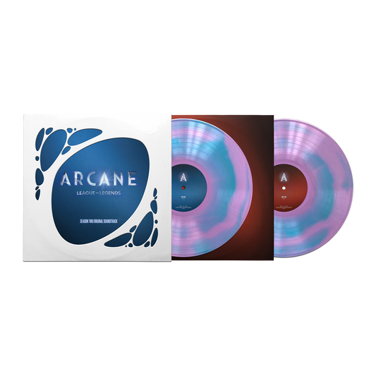 Various - Arcane League of Legends: Season Two Soundtrack Limited Edition Pink + Blue Splatter Vinyl Record 2LP
