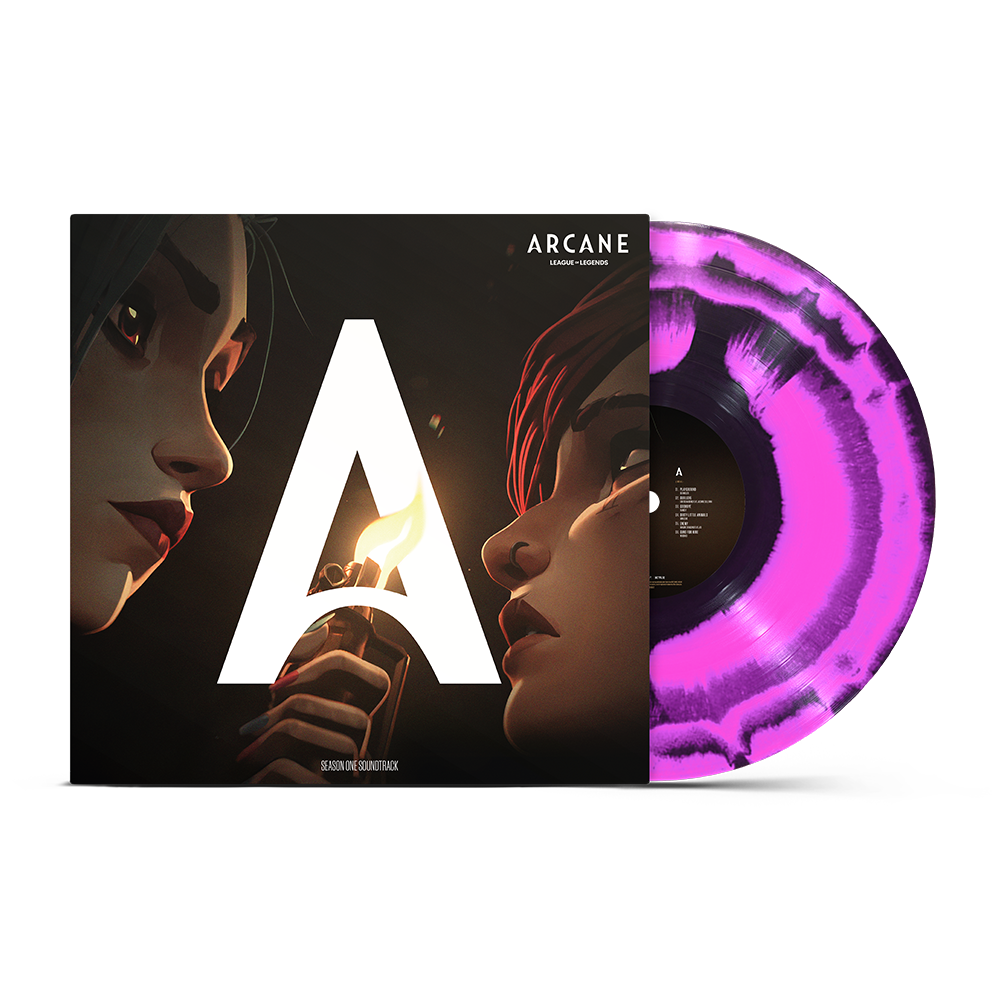 Various - Arcane League of Legends: Season One Soundtrack Limited Edition Pink + Black Splatter Vinyl Record LP