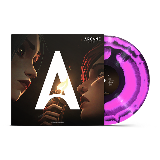 Various - Arcane League of Legends: Season One Soundtrack Limited Edition Pink + Black Splatter Vinyl Record LP