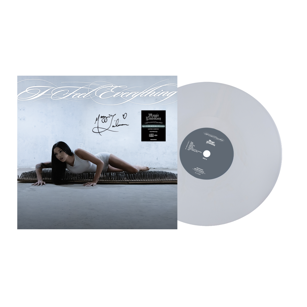 SIGNED Maggie Lindemann - I Feel Everything Limited Edition Cloud White Vinyl Record LP