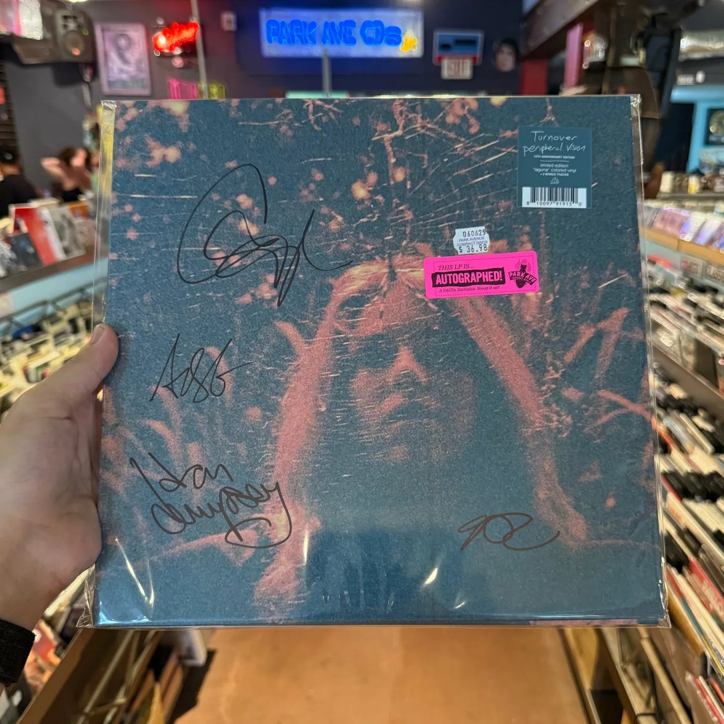 SIGNED Turnover - Peripheral Vision Limited Edition Laguna Vinyl Record LP