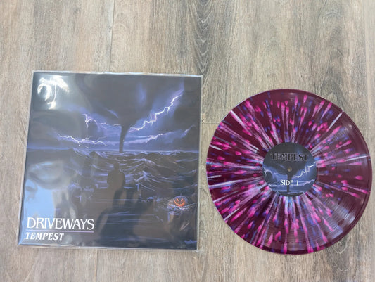 Driveways - Tempest Limited Edition Purple Splatter Vinyl Record LP