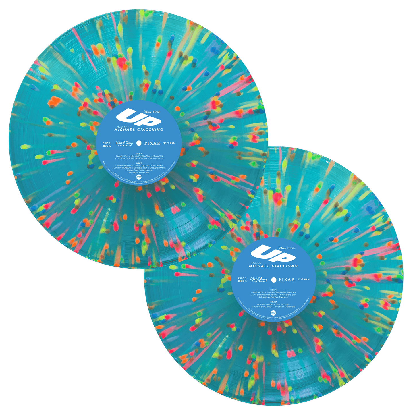 Michael Giacchino - Up (Original Motion Picture Soundtrack) Limited Rainbow Splatter 2LP