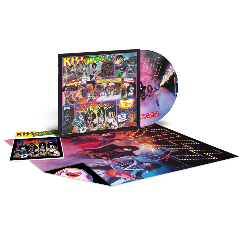Kiss - Unmasked Limited 45th Anniversary Edition Picture Disc Vinyl Record LP + HOODIE