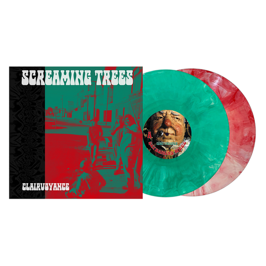 Screaming Trees - Clairvoyance Limited Edition Evergreen + Candy Cane Vinyl Record 2LP