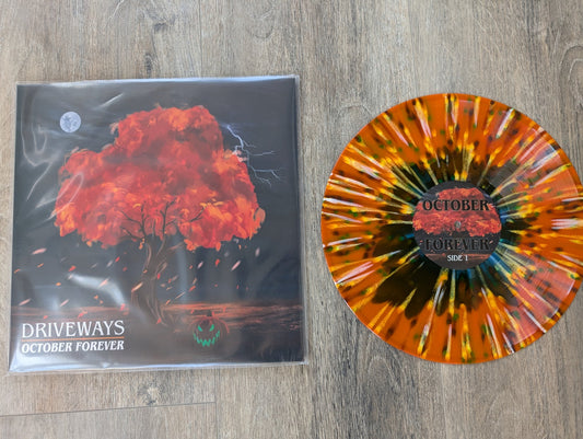Driveways - October Forever Limited Edition Orange + Blue Splatter Vinyl Record LP