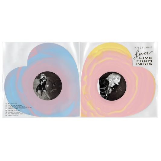 Taylor Swift - Lover (Live From Paris) Limited Edition Heart-Shaped 2x8" Vinyl Record Set