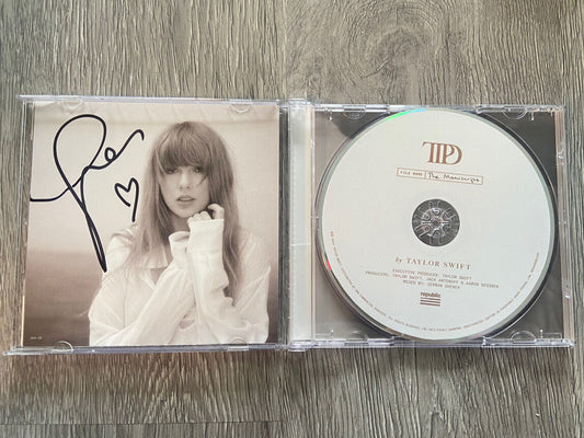 SIGNED Taylor Swift - The Tortured Poets Department Limited Edition CD (Signed with heart!)